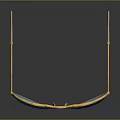 Stylish Aviator Sunglasses With Gold Frame And Blue Reflective Lenses