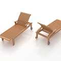 Wooden Outdoor Chairs With Slatted Design Various Styles Including Recliner Bench Single