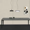 Modern HC28 Dining Table 3d model