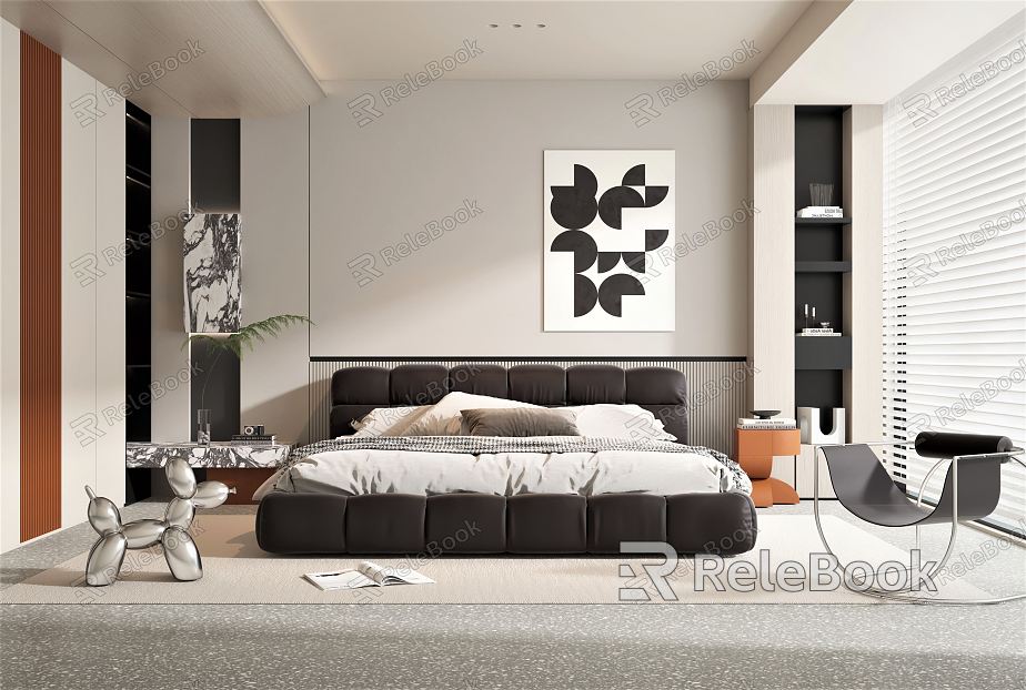 Modern Bedroom Double Bed model