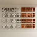 Modern Room Divider Styles Featuring Various Geometric Patterns And Decorative Panels 3d model