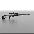 High Precision Sniper Rifle with Sniper Scope Long Barrel Tactical Design and Adjustable Stock
