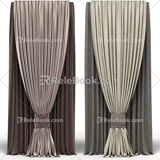 Curtains 3d model