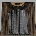 European-style curtains 3d model