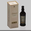 Ballantine's 21 Year Old Whisky Bottle With Elegant Gift Box Packaging