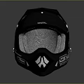 Tactical Weapon Helmet Featuring Black Color White Graphics And ONE Logo Design For Protection