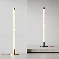 Modern Floor Lamp With Spiral Design And Geometric Elements For Indoor Home Decor