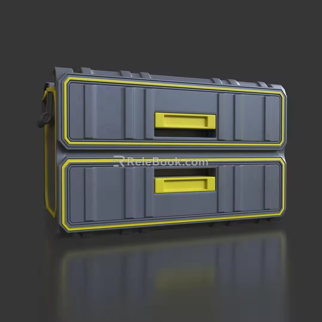 Box Toolbox Cool Box Hardware Toolbox Storage Box Protective Box Storage Box Multi-function Box Material Box Hardware 3d model