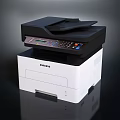 Samsung Multifunction Laser Printer With White And Black Design For Computer Office Use
