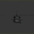 Detailed 3D Rendering of Aerospace Helicopter with Rotor Blades for Space Missions