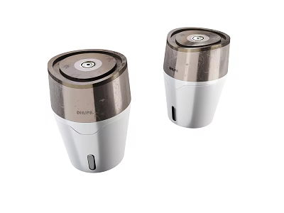 Modern Daily Use Electric Appliances With White And Silver Design For Home 3d model