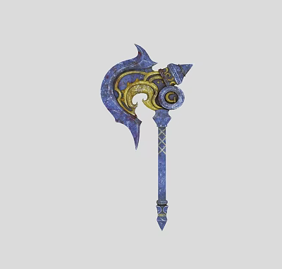 Tomahawk Axe Axe European-style Weapon Ancient Cold Weapon Pattern Attack Defense Weapon Medieval Warrior Knight Weapon 3d model