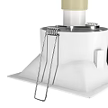 Contemporary Black Square Downlight Spotlight Featuring LED Lighting and Recessed Mounting Design