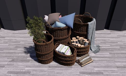 Modern Storage Basket 3d model