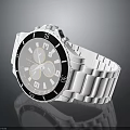Trendy White Strap Watch With Black Numbers And Modern Dial Design For Daily Use