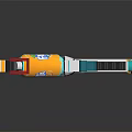 Colorful Toy Gun With Vibrant Yellow White Blue Design And Playful Features
