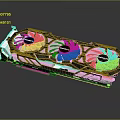 High Performance Gaming Graphics Card With Three Cooling Fans And Advanced Heat Dissipation System