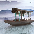 Chinese boat 3d model