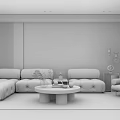 Modern Sofa Coffee Table Combination Sofa Coffee Table 3d model