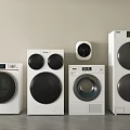 Modern White Washing Machines With Black Door In Various Designs And Styles