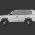 Silver SUV With Roof Rack Black Wheels And Rugged Exterior Design