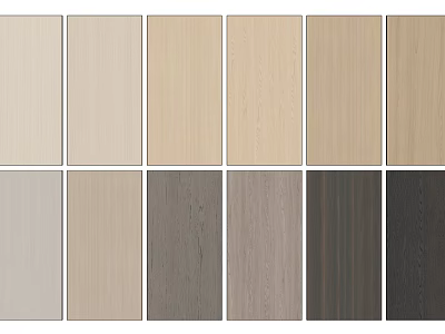 Variety Of Wood Wall Panels In Different Colors And Textures 3d model