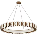 Modern Round Chandeliers With Stylish Decorative Patterns For Home Interior 3d model