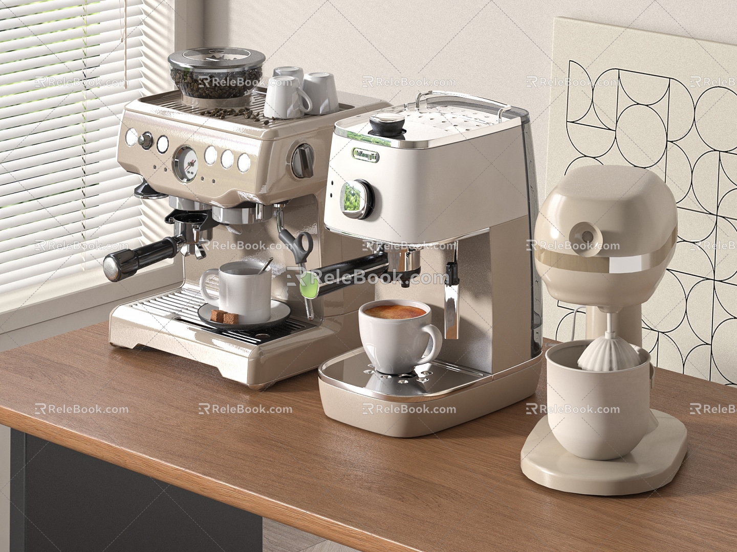 Modern coffee machine 3d model