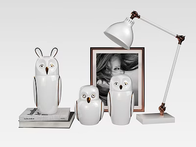 Modern Ornaments Owl 3d model