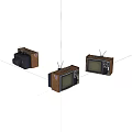 Vintage Televisions With Wooden Cases And Classic Design Display Three Models