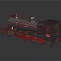 Electric Toy Train With Gray Body Red Wheels And Classic Steam Design