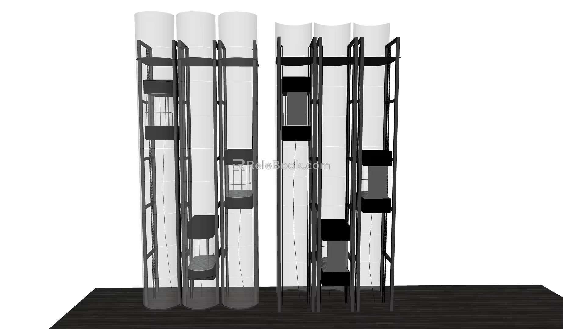 Modern Elevator Sightseeing Elevator 3d model