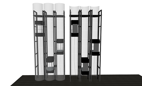 Modern Elevator Sightseeing Elevator 3d model