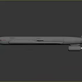 White Military Missile Weapon With Tail Fins Wings And Detailed Structure