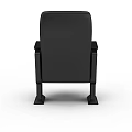 Modern Single Sofa With Blue Fabric Upholstery Black Armrests And Stable Black Base