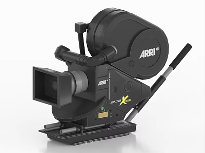 ARRI Advanced Professional Digital Cinema Camera With Lens Handle And Base 3d model