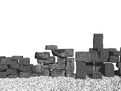 Modern Stone Landscape Stone Scenery Stone Stone Tablets 3d model