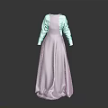 Gray Overall Dress Paired With White Long Sleeve Shirt For Simple Elegant Look