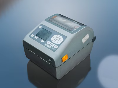 Compact Digital Label Printer With LCD Screen And User Friendly Control Panel 3d model