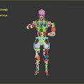 Futuristic Humanoid Robot Character With Mechanical Joints Teal Core And Articulated Limbs