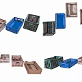 Colorful Wooden And Plastic Storage Boxes For Practical Household Organizing