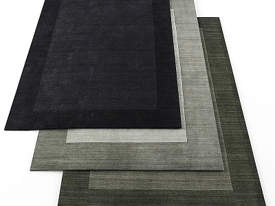 modern square carpet 3d model