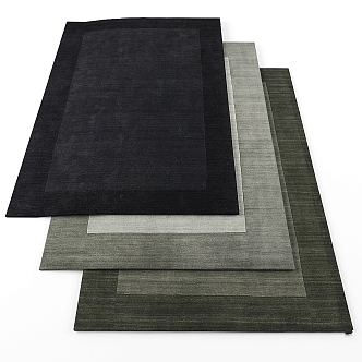 modern square carpet 3d model