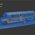 Hyundai Bus Large Bus CMB Medium Van 3d model