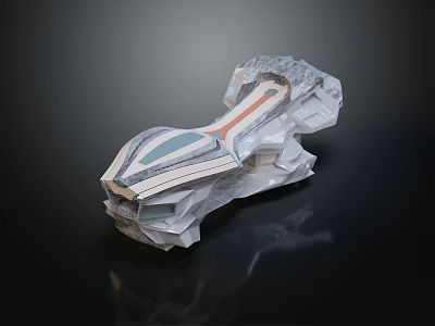 Modern Electronic Device With Geometric Design And Sleek Exterior Finish 3d model