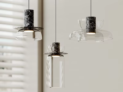 glass chandelier 3d model