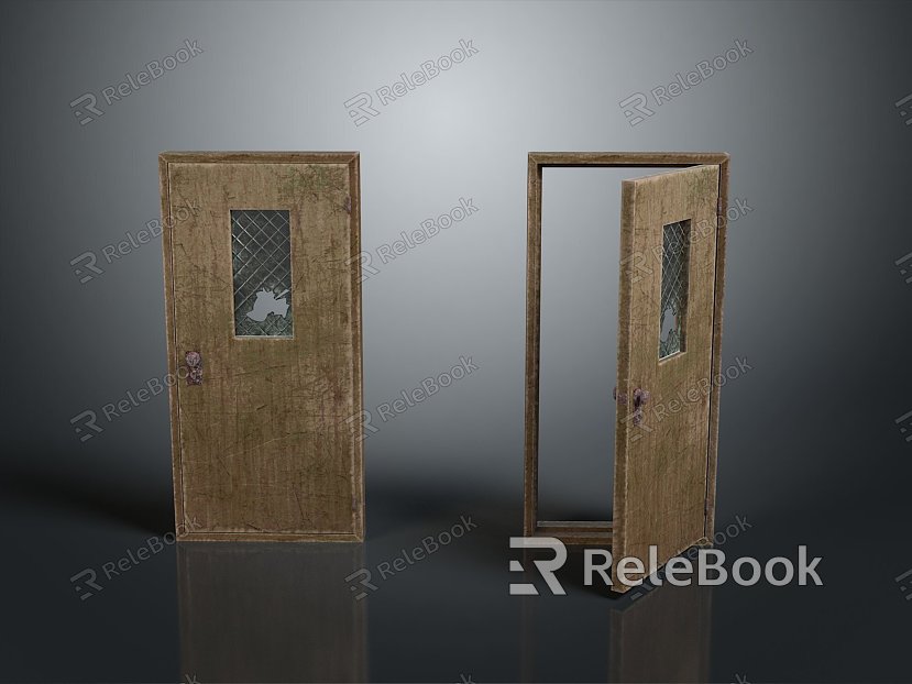 Door Wooden Door Bedroom Door Home Door Furniture Furniture Realistic model