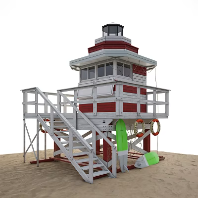 Modern Watchtower Lookout 3d model Modern Watchtower Lookout 3d model