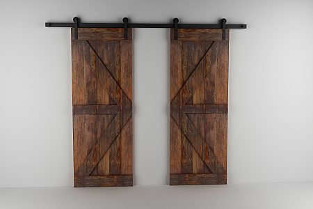 Industrial LOFT Barn Door 3d model