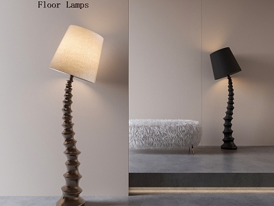 Bamboo floor lamp floor lamp special-shaped floor lamp model